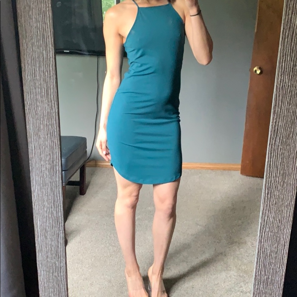Teal Leith dress